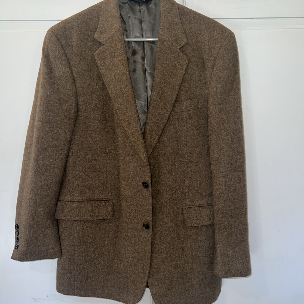 Jos A Bank Men's Gordon Brown Camel Hair Jacket Sport Coat Blazer 40R